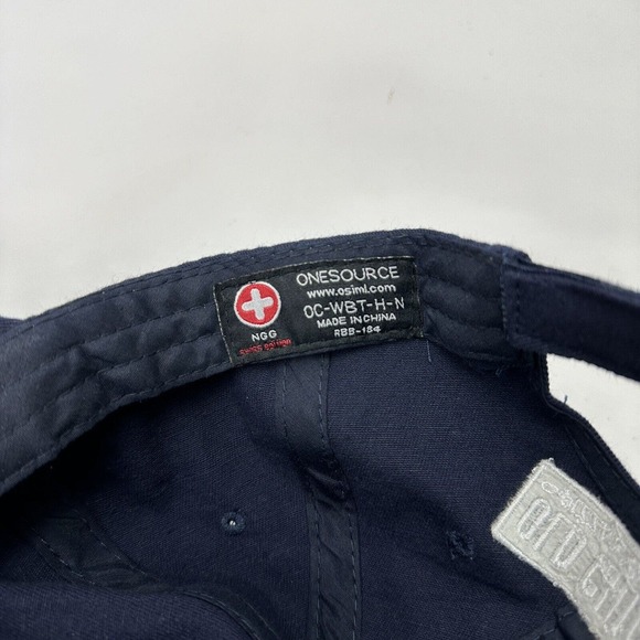 Old Chicago World Beer Tour Hat Cap Blue Strapback Adjustable Embroidered - Picture 9 of 10